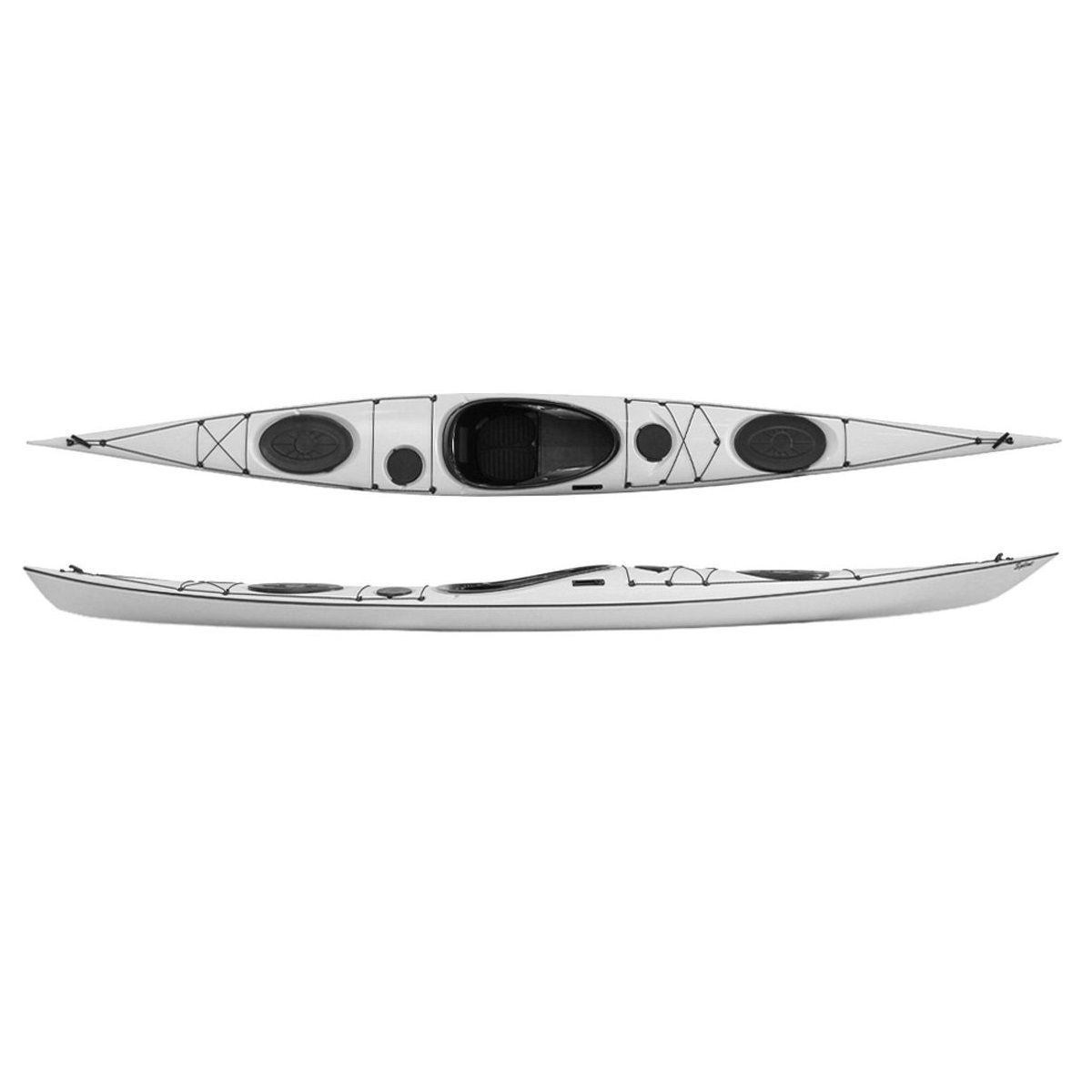 Splint Sea Play 535 elite white. Sea kayak fiberglass-carbon