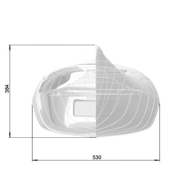 Splint Sea Play 510 elite white. Sea kayak fiberglass-carbon - Image 6