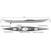 Splint Greenland elite black. Sea kayak fiberglass-carbon - Image 9