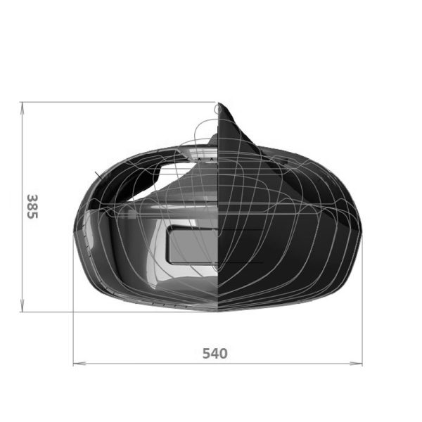 Splint Greenland elite black/white. Sea kayak fiberglass-carbon - Image 7