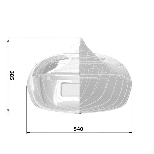 Splint Greenland elite white. Sea kayak fiberglass-carbon - Image 5